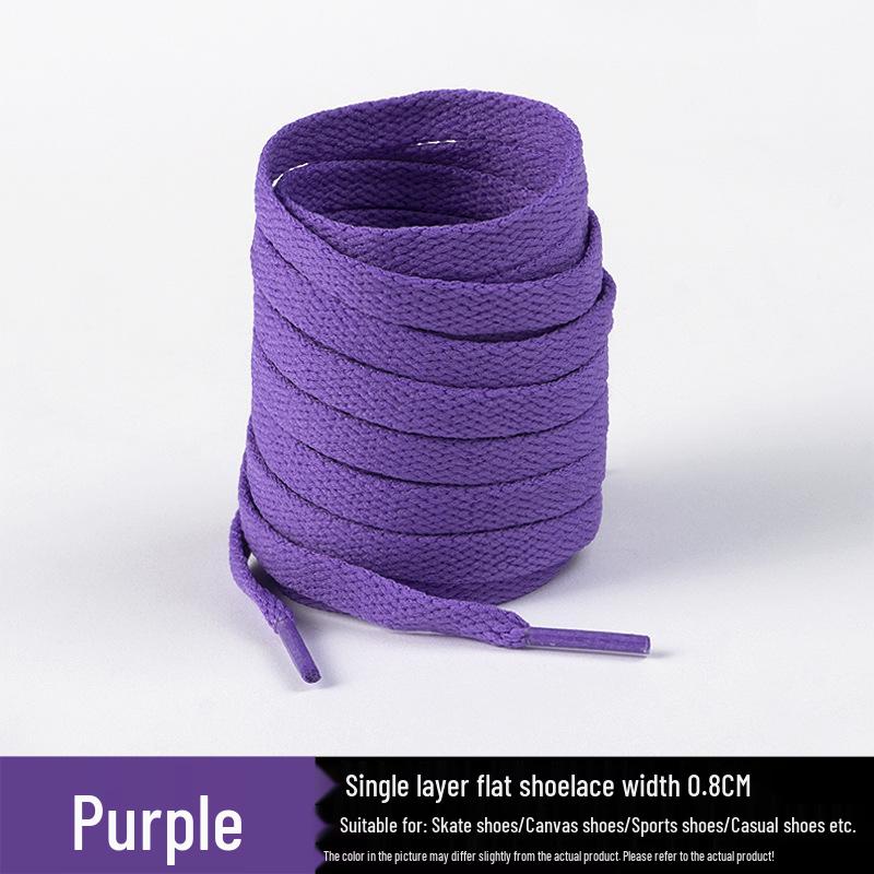Flat Shoelaces for Canvas Sports & Skate Shoes, Casual Boots, Little White Shoes, Unisex Pure White Shoelaces