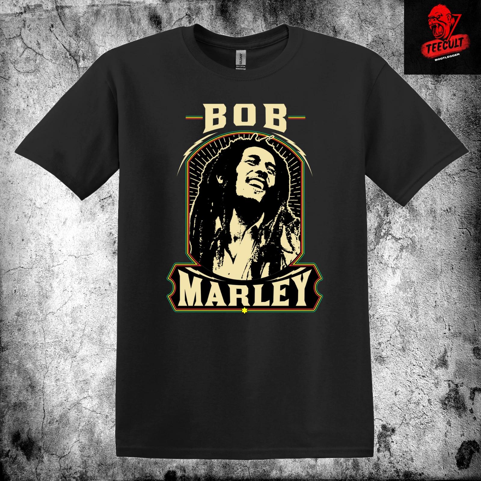 Men s and Women s T-shirts Bob Marley Reggae Tee Unisex Heavy Cotton XXXL