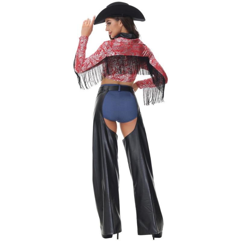 Music Festival Cowboy Costume Game Uniform, Bar Generation Retro Party Costume