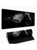 Dark Anime Boy Mouse Pad Large Computer Office Game Table Mat Rubber AntiSlip Stitched Edge Keyboard Mat 90x40 Xxl Desk Pads