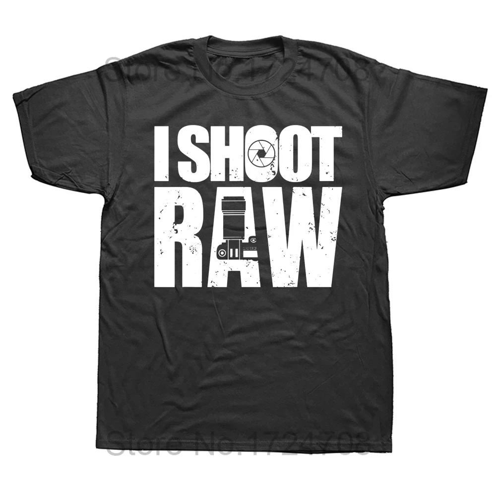 Jag fotograferar RAW-fotografi Fotograf Kamera T-shirts Grafisk Bomull Streetwear Kortärmad Födelsedagspresenter Sommarstil T-shirt