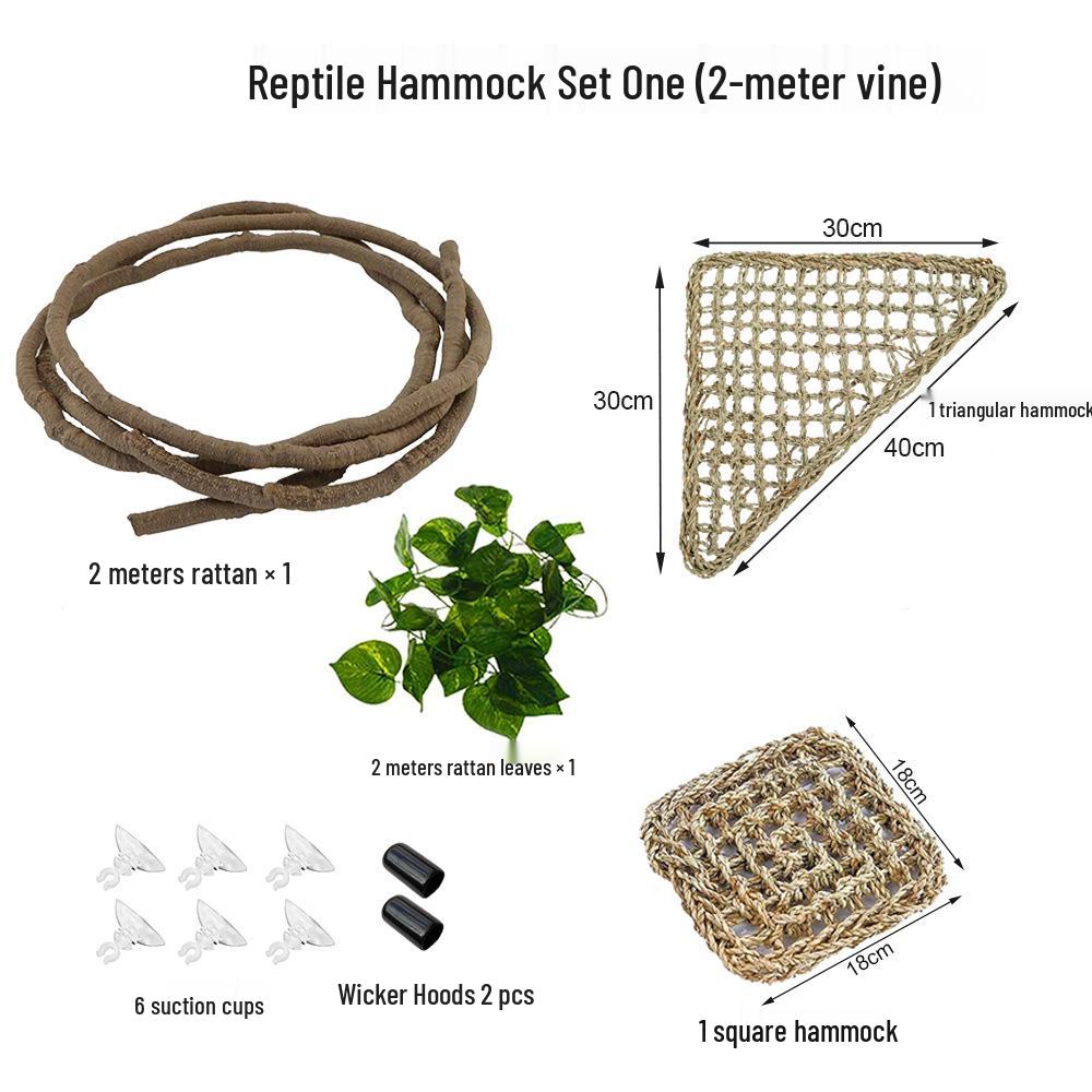 Reptile Habitat Decor: Simulation Vine with Lizard, Chameleon, Snake & Gecko Climbing Features