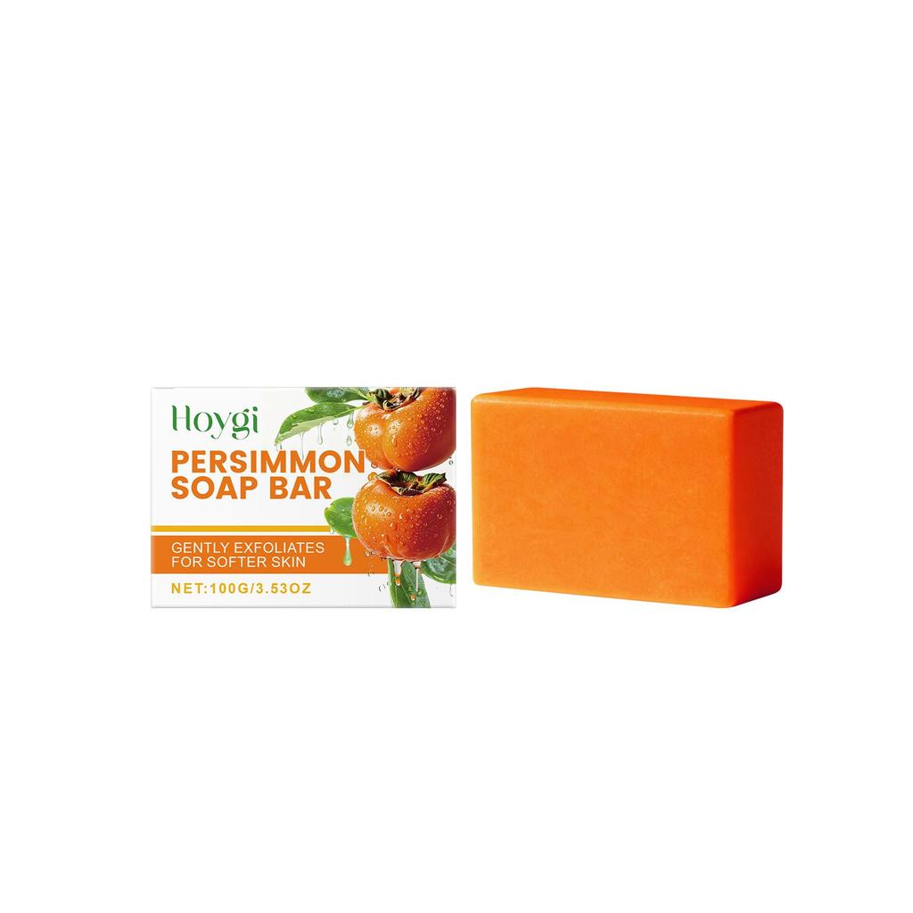 Hoygi Persimmon Moisturizing Bath Soap Gentle Cleansing Moisturizing Moisturizing Moisturizing Daily Bath Cleaning Supplies 100g