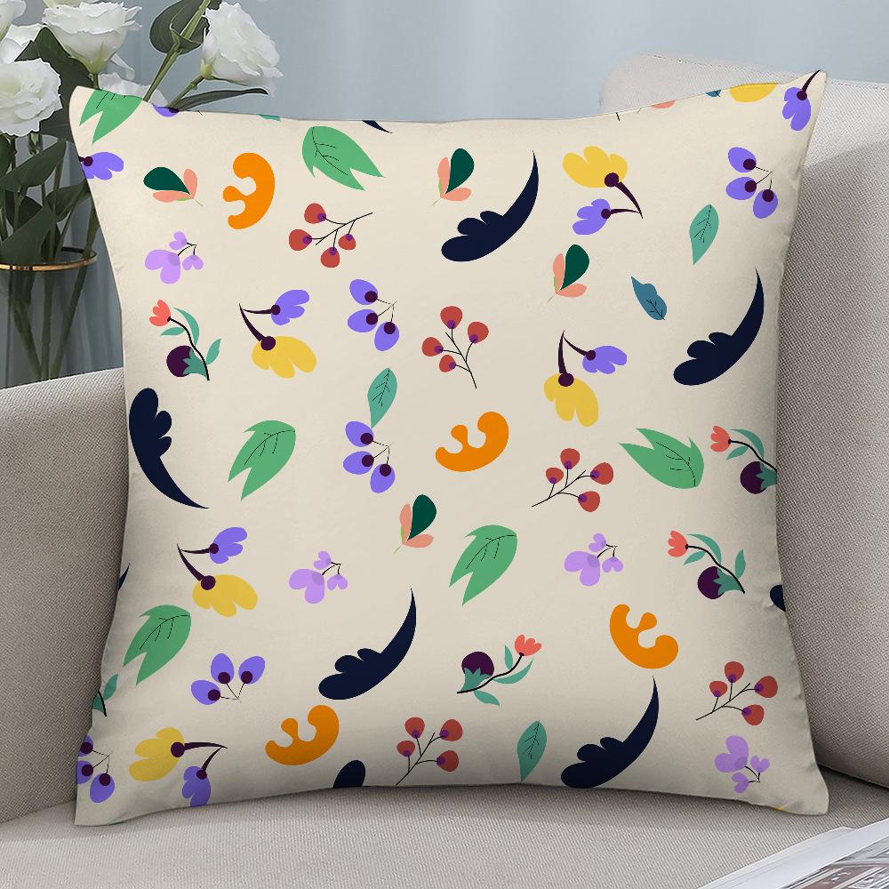 Colorful Cartoon Berries Pillow Case Short Plush Pillow Covers Sofa Decorative Gift Home Double-sided Printing Cushion Cover