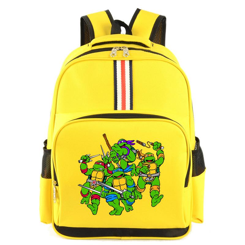 Hot Sale Teenage Mutant Ninja Turtles Cartoon Printed Backpack Elementary and Secondary School Students Outdoor Leisure Large Capacity
