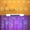 LED Colorful Flashing String & Star Lights - Creative Moon & Warm White Bedroom Decor