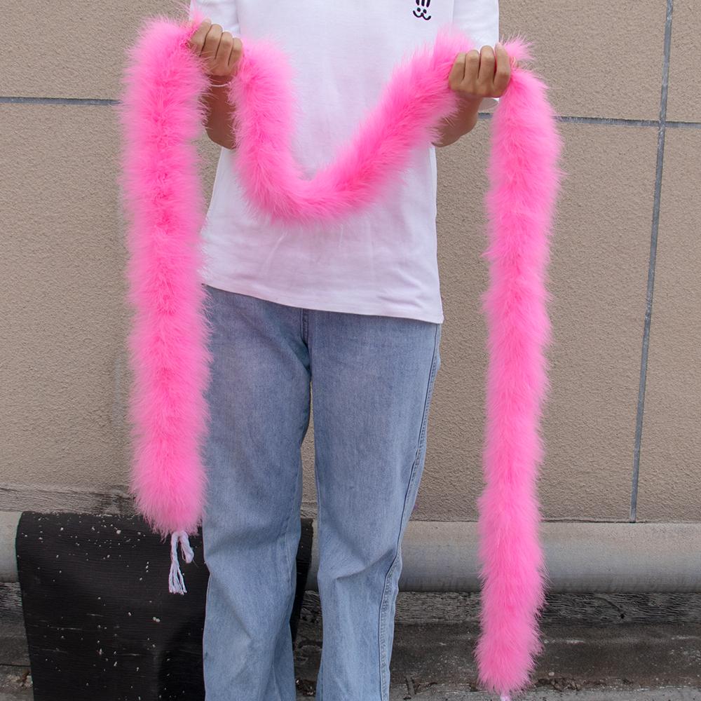 2M Turkey Marabou Feather Boa 11-50g for Scarf Clothing Christmas tree Decor Shawl Craft Costume Wedding Dress Plume Accessories