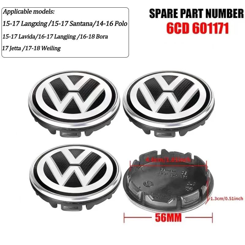 For VOLKSWAGEN VW 56/65mm VW Wheel Center Cap Hub Cover Badge Emblem Car Accessorie For Volkswagen VW Jetta Atlas Eos Caddy Beet
