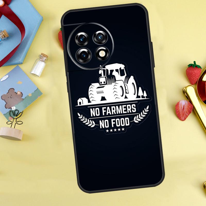 No Farmers No Food Case For OnePlus 15 13 12 11 10 9 13T 13R 12R 10R 10T 8T Nord 5 CE 4 3 2 Lite N20 N30 Cover