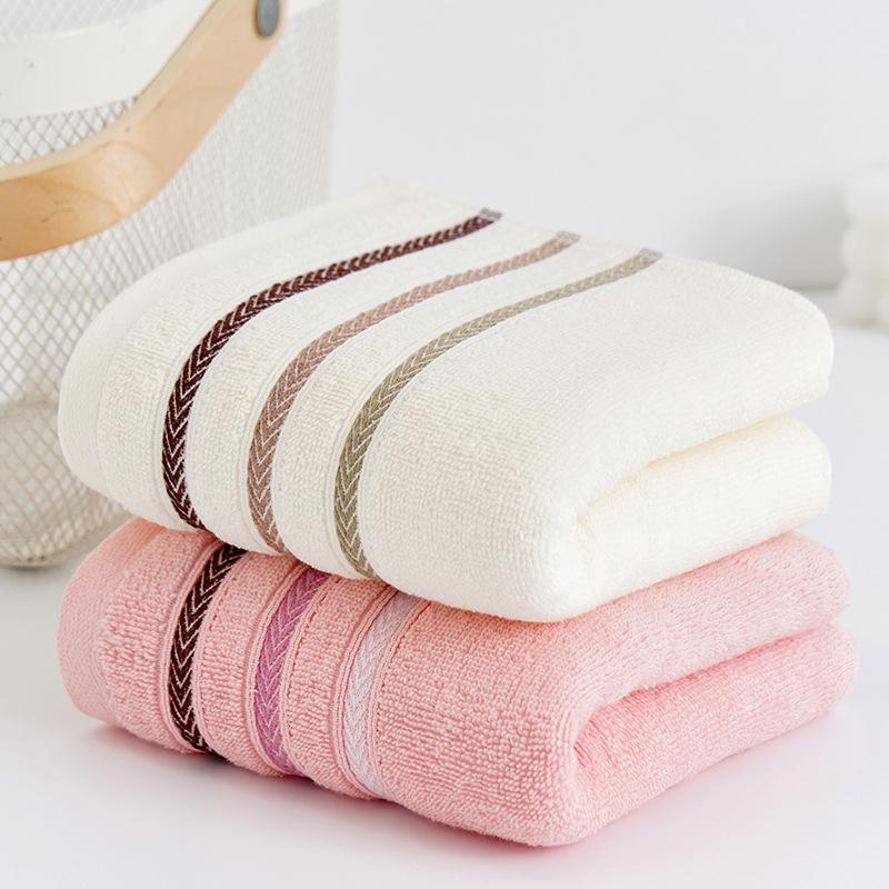 Full Cotton Absorbent Soft Bathing Household Towel Pure Cotton Face Wash Adult Thick Embroidery