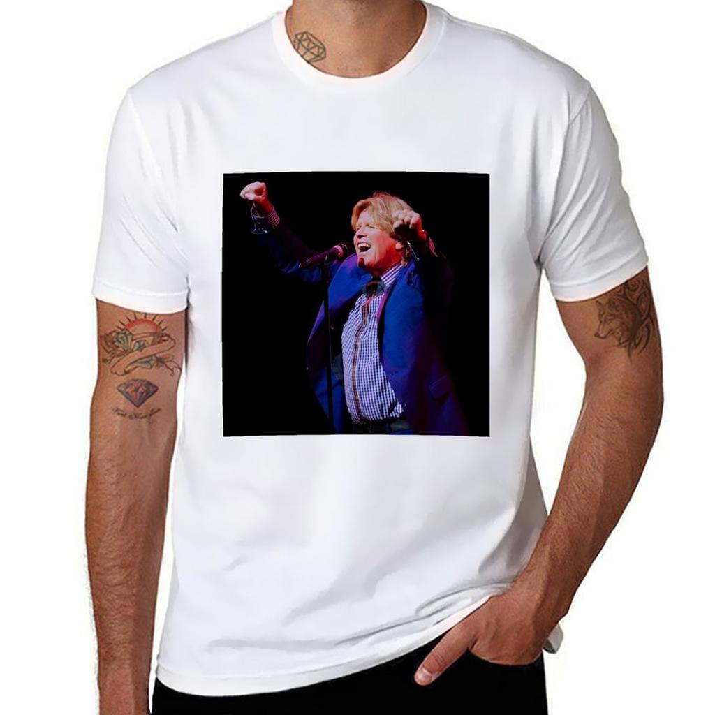 Herunisexs Hermits Starring Peter Noone Tour 2021 Tshirt Retro Style Print Casual Top