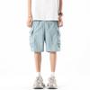 Fengxun Men's Ice Silk Multi-Pocket Shorts