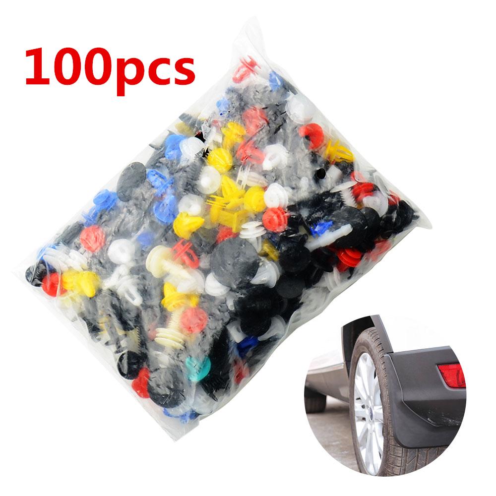 Mixed Auto Fastener Car Bumper Clips Retainer Car Fastener Rivet Door Panel Liner for All Car 50pcs/100pcs 100PCS