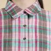 Bcbg One Pocket Linen Check Blouse B6m3b405