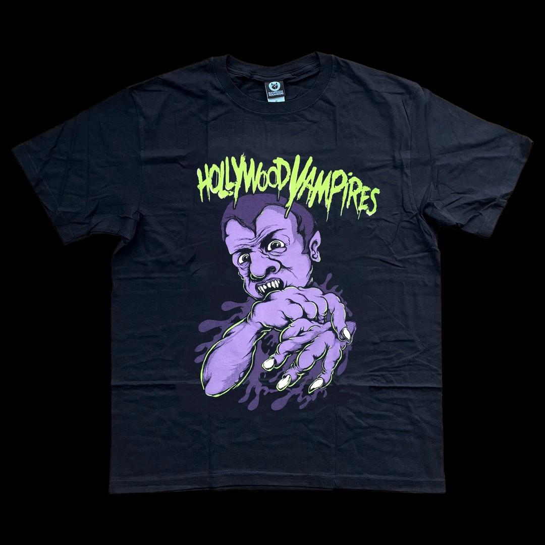 Vintage Hollywood Vampires Band 100% Cotton S to 5XL Shirt TU865 M