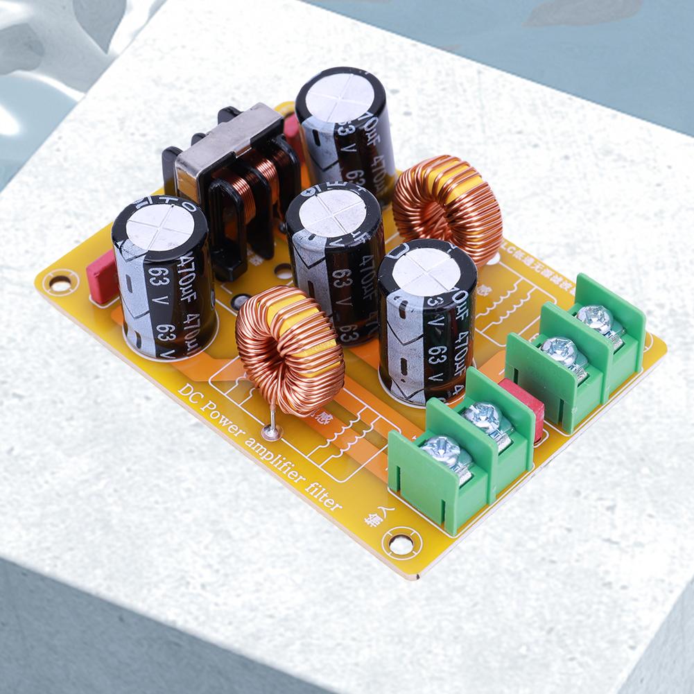 DC LC EMI Electromagnetic Interference Filter 2A 4A 10A 20A High Frequency Power Filter 50V for Car Amplifier Noise Filtering