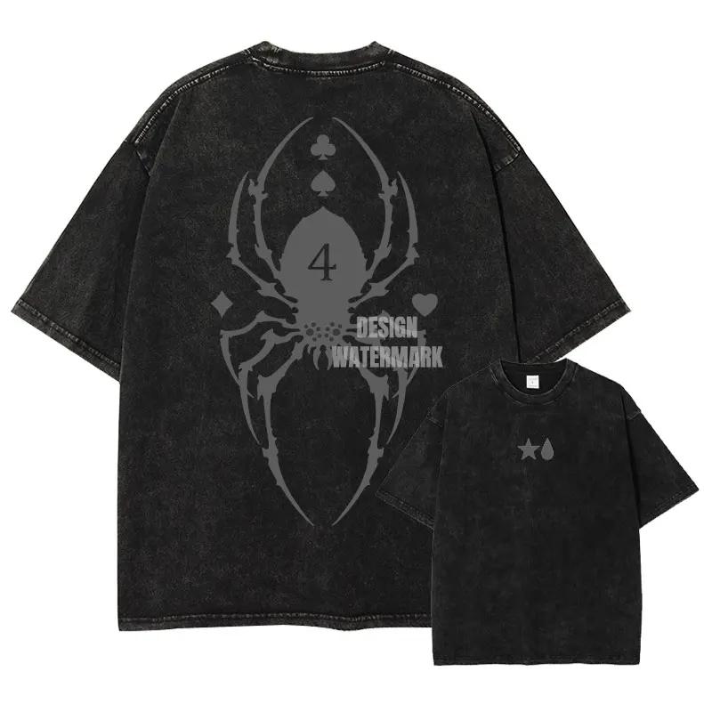 

Kurapika Tshirts Vintage Washed Anime Hunter T Shirt Oversize Unisexga Killua Zoldyck Gon Hisoka Chrollo Tops Tees Unisex Cotton S