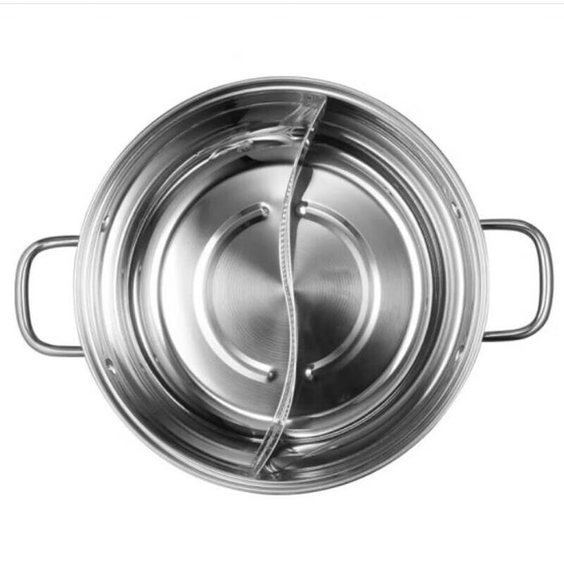 Aishida Divided Electric Hotpot with Maifan Stone Coating