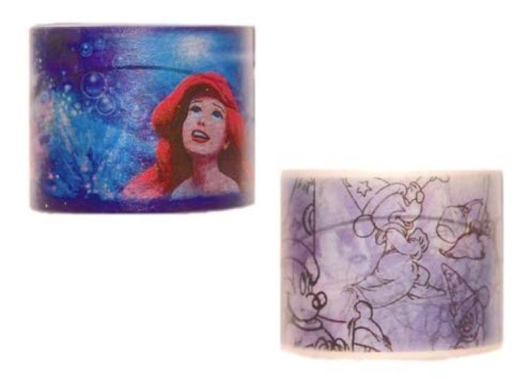 Disney Masking Tape Set of 15th Anniversary Tokyo Disney Resort Sorcerer Mickey Mouse Line Art 2, Exclusive,