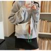 Korean version of simple nylon shoulder bag new foreign style plaid dumpling bag versatile casual light messenger bag women