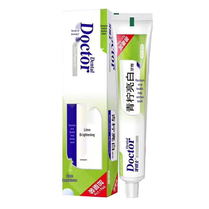 

Доктор. Зубная паста с лаймом для отбеливания и свежего дыхания (2-Pack)