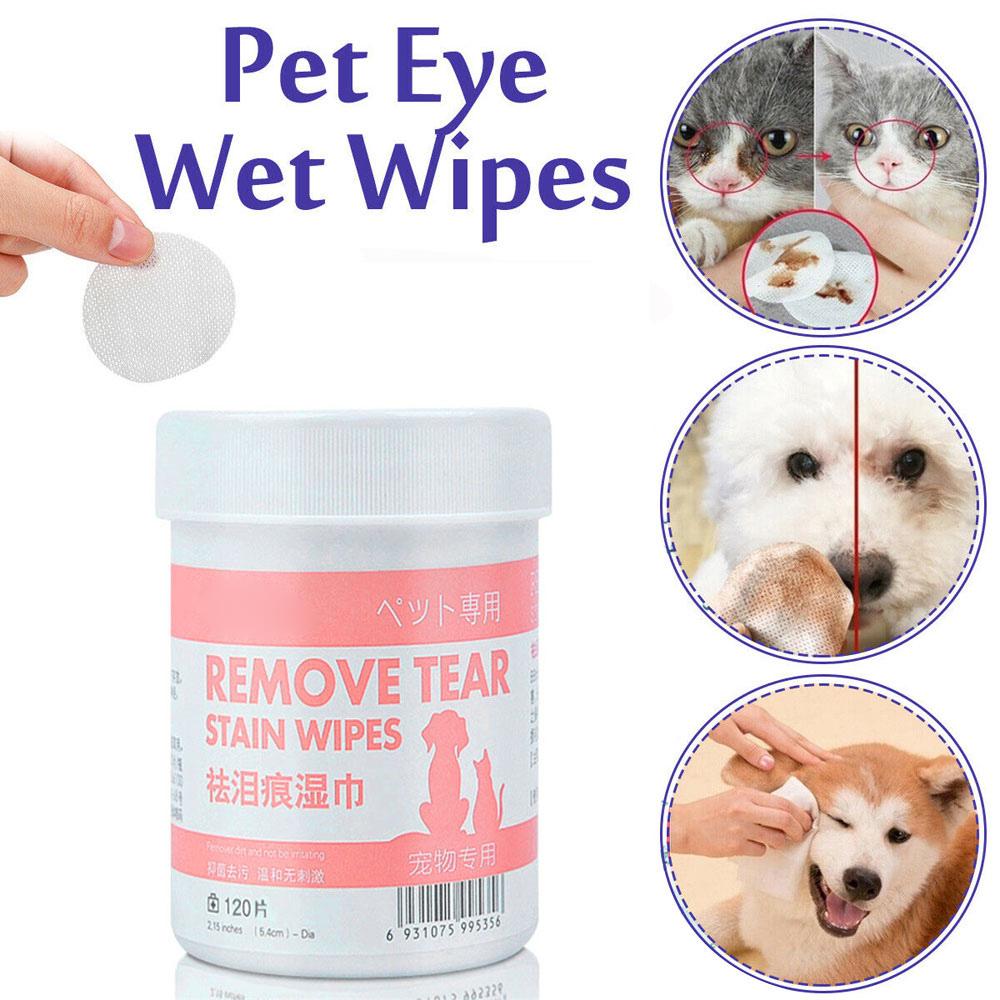 Eye Tear Stain Remover Wipes Dog Care Pads Grooming Supplies For Cats