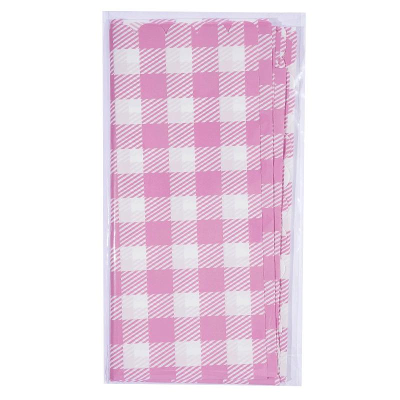 Simple Checkered Lace Tablecloth Kitchen Dining Table Waterproof Oil Proof Table Cloth Party Decoration Kitchen Linens