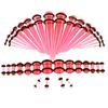 36pcs/lot Acrylic Ear Gauge Taper and Plug Stretching Kits Mixed Color Ear Flesh Tunnel Expansion Body Piercing Jewelry 14G-00G