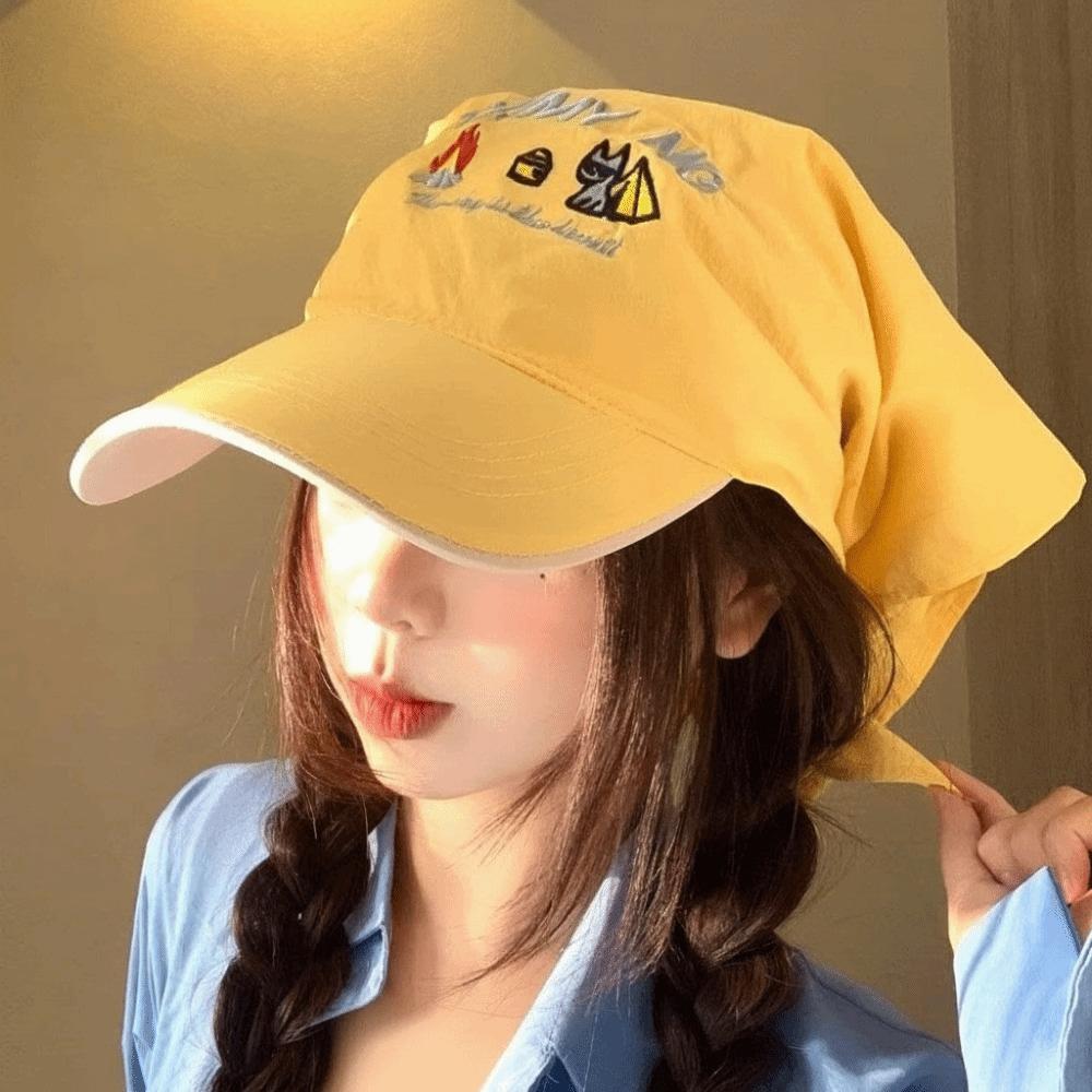 Breathable Triangle Headscarf Baseball Cap Sunshade Sunshade Baseball Cap  Hip Hop
