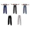 Dames Jeans med blonde-lapper, avslappet baggy rett vidde, denimbukser med middels høy midje, blomstermønster, uthulede jeans