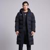 Kelme Men's Long Padded Hooded Coat for Outdoor Training, Fall/Winter (Black, L)