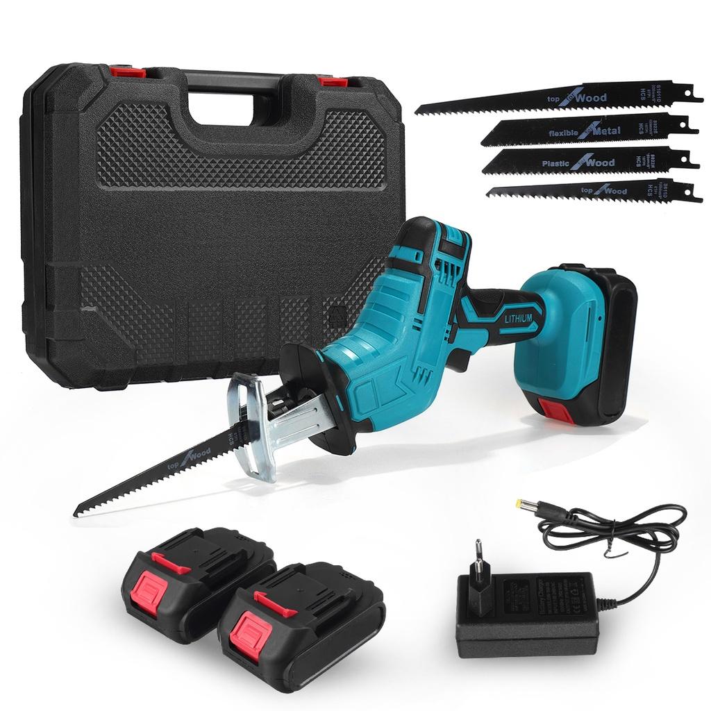 1500W Wood Metal Cutting Machine Power Tool for 18V Battery Blue Cordless Reciprocating Saw New Electric Saw