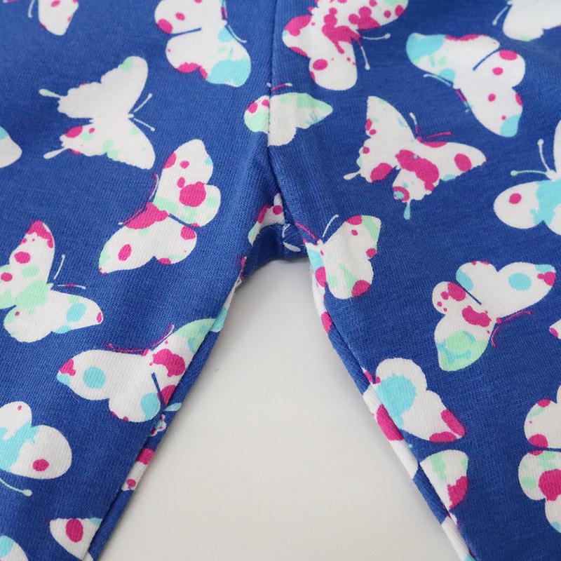 Baby Girls Cropped Pants 5Pcs/Lot And 3Pcs/Lot Kid Lovely Long Trousers Children Printed Elastic Newborn Clothes Christmas Waist Knee Length Pants