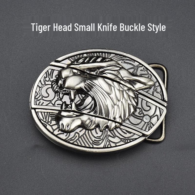 Men's Casual Punk Alloy Knife Buckle Belt