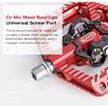 CXWXC 2 In 1 SPD Bicycle Self-Locking Pedal/Flat Bike Pedal for MTB/Road Aluminum Anti-slip 3 Sealed Bearing Bike Lock Pedal