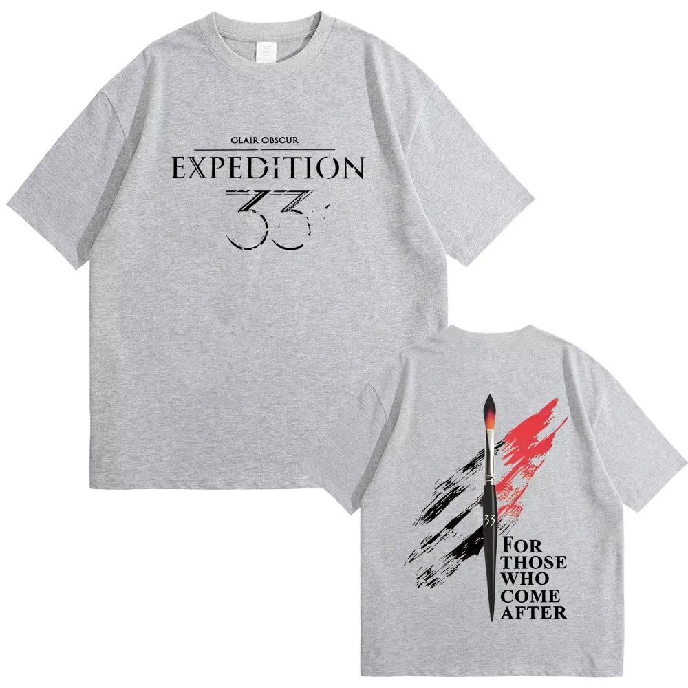 Hot Sale Game Clair Obscur Expedition 33 for Those Who Come After Merch Tshirt 2026 Summer Men Women Casual Short Sleeve Top