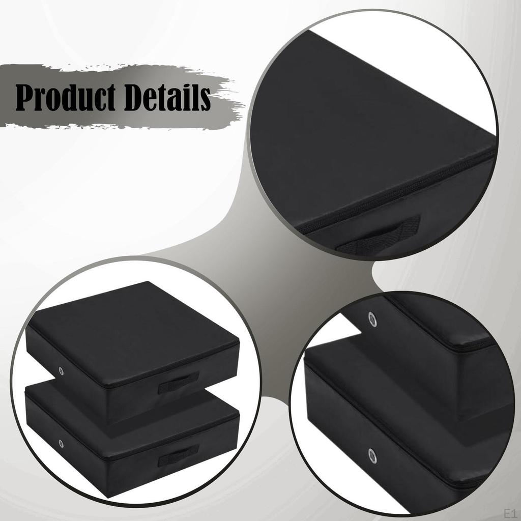 2 Barbell Cushion Pads Weightlifting Crash Mats Falling Low Noise Made of EPE for Safe Floor
