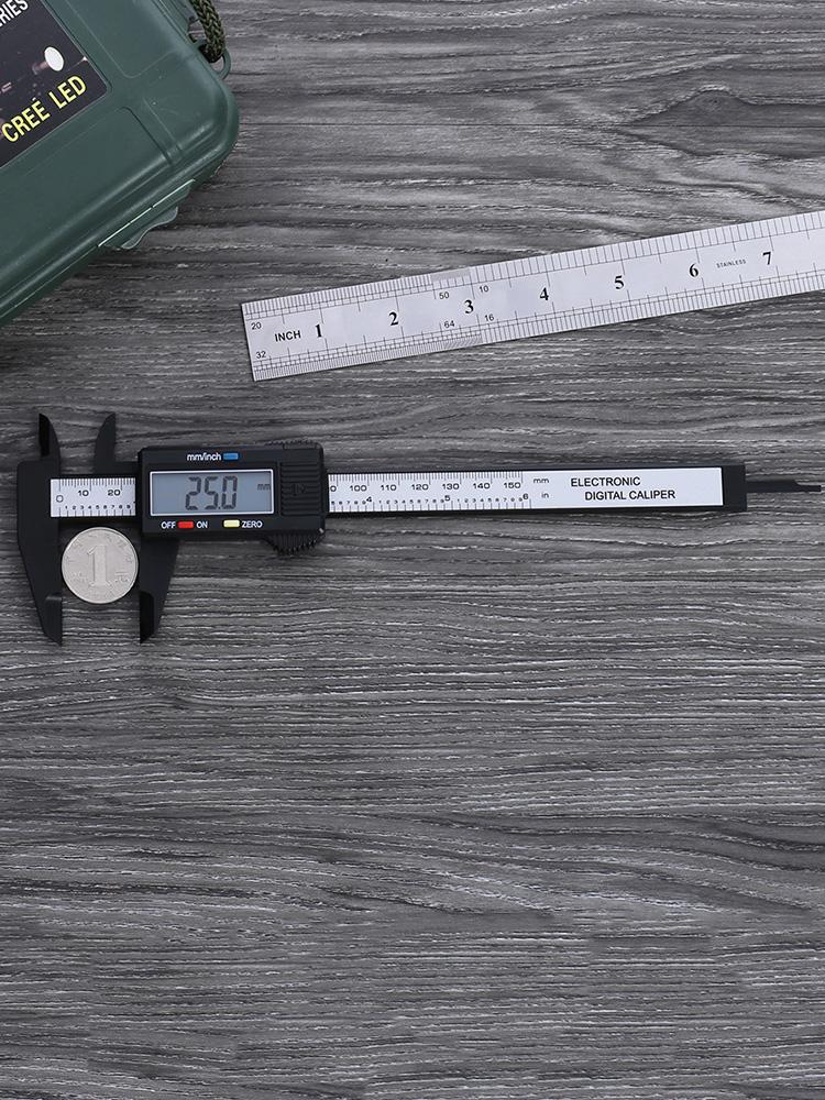 Carpentry Tools High-strength Plastics 0-150mm Digital Electronic Calipers Gadgets 4 Measuring Functions 0.1mm Accuracy