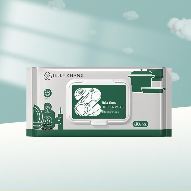 

Кухонные утолщенные дезинфицирующие салфетки - 80 штук одноразовые чистящие салфетки