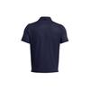 Under Armour Tour Tips Solid Color Sports Casual Short Sleeve Polo Shirt Men Polo Shirts Blue 1385128-410