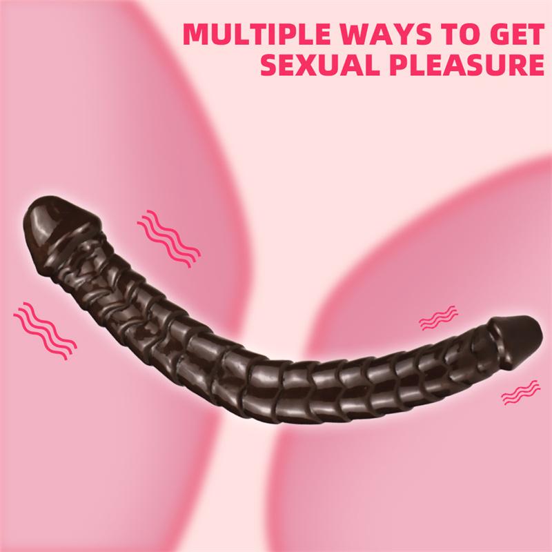 Double-headed Dragon Scale Anal Plug Super Thick Simulation Double-headed Dildo Female Sex Toys