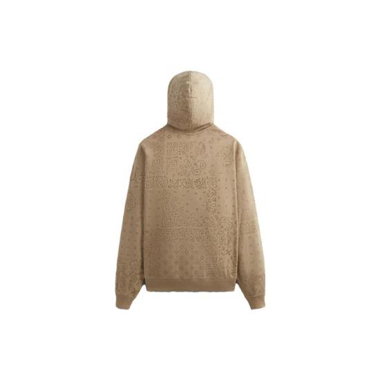 Kith Paisley Nelson Hoodie Canvas Men Tops Tan KHM031466-210