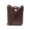 Nová Evropská a Americká Retro Crossbody Kabelka na Mobilní Telefon Peněženka Brahmin Vzor Krokodýla