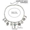 Retro ethnic style imitation turquoise cow head collarbone necklace female western cowboy style hat necklace