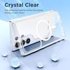 For Magsafe Transparent Phone Case For Samsung Galaxy S25 S24 S23 S22 Ultra Plus Shockproof Clear Wireless Charge Magnetic Cover