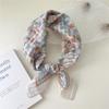 58 Floral Cotton Linen Scarf: Korean Ditsy Print Neckerchief for Spring, Summer, Autumn - Versatile Headband and Headscarf