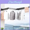 Aluminum Alloy Wallhangings Folding Clothes Hanger With Telescopic Bar For Home Indoor Drying