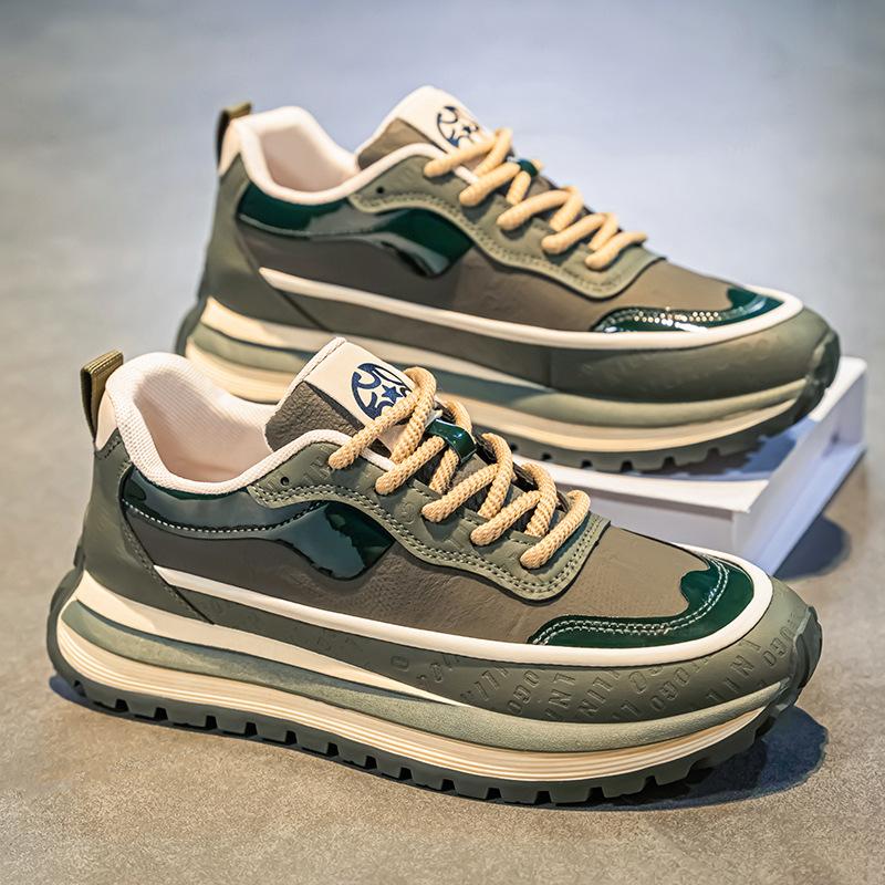 Spring casual Forrest Gump sneakers teen running non-slip platform waffle dad shoes