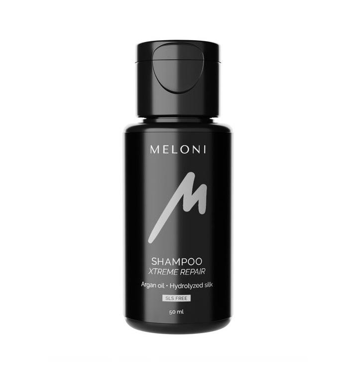 Restorative Sulfate-free Shampoo with Silk Hydrolysate and Argan Oil SHAMPOO XTREME REPAIR MELONI 50 Ml