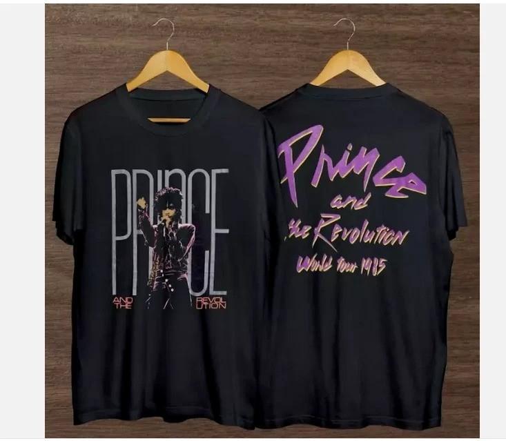 Винтажная футболка мирового турне Prince And The Revolution Purple Rain 1985 года. Футболка Unisex XXXL
